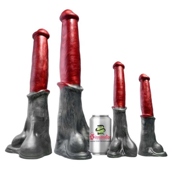 Sinnovator Stallion Platinum Silicone Dildo 7 Inches to 16 Inches (4 Sizes) | UberKinky